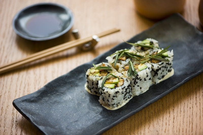 unagi white pepper rosemary aioli sushi garage miami