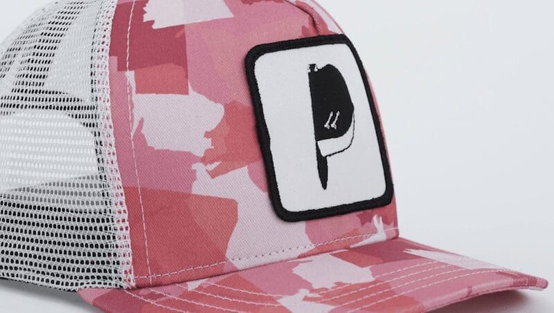 United States of camo pink trucker hat