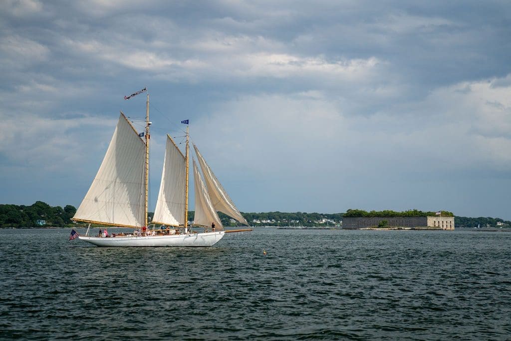 Portland Maine Sailboat in Casco Bay - East End Taste Magazine