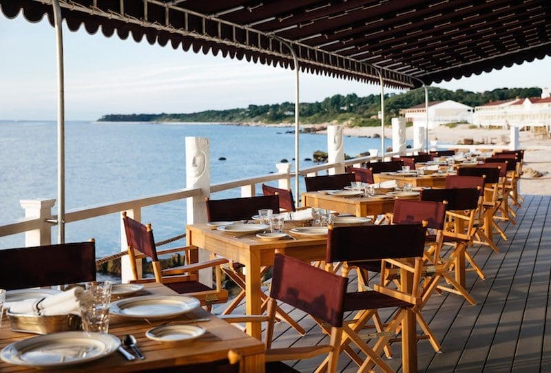 Sound view the halyard north fork outdoor dining