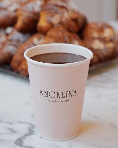 angelina paris famous hot chocolate cup