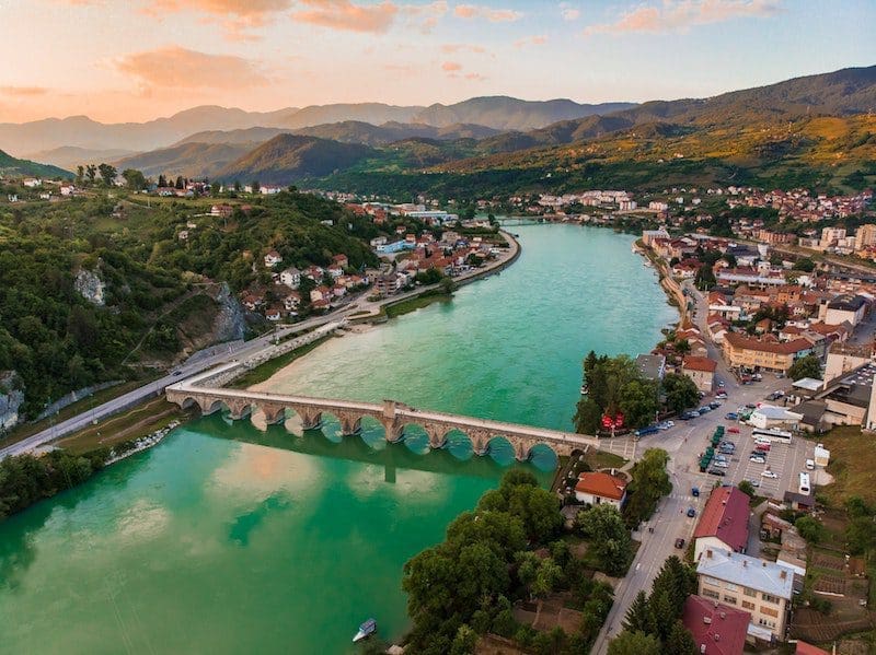 Bosnia herzegovina aerial beautiful photo