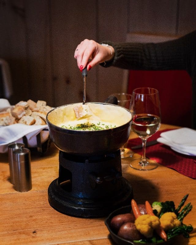 fondue swiss chalet sonnenalp vail