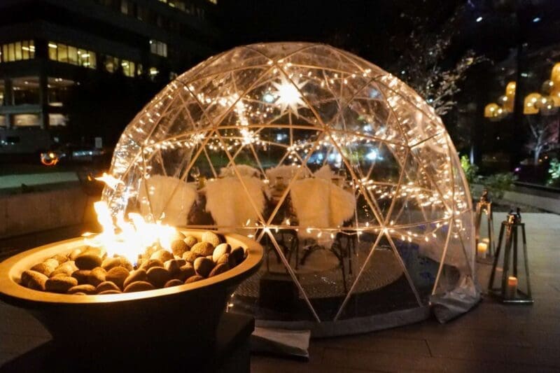 the wheel igloo dining