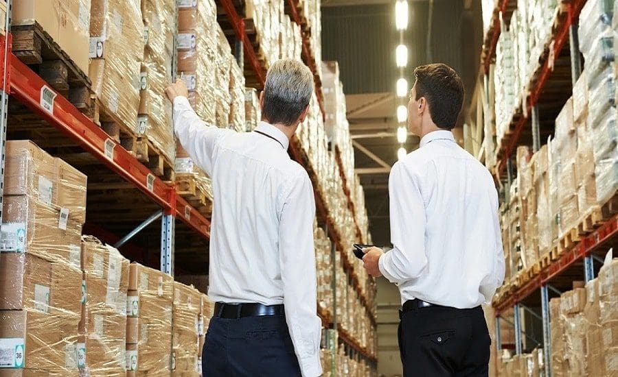 men looking at wholesale supply