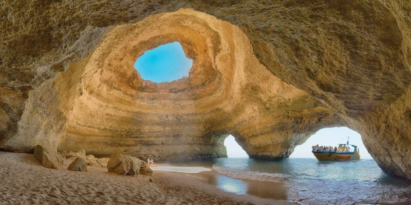 beautiful cave in the algarve