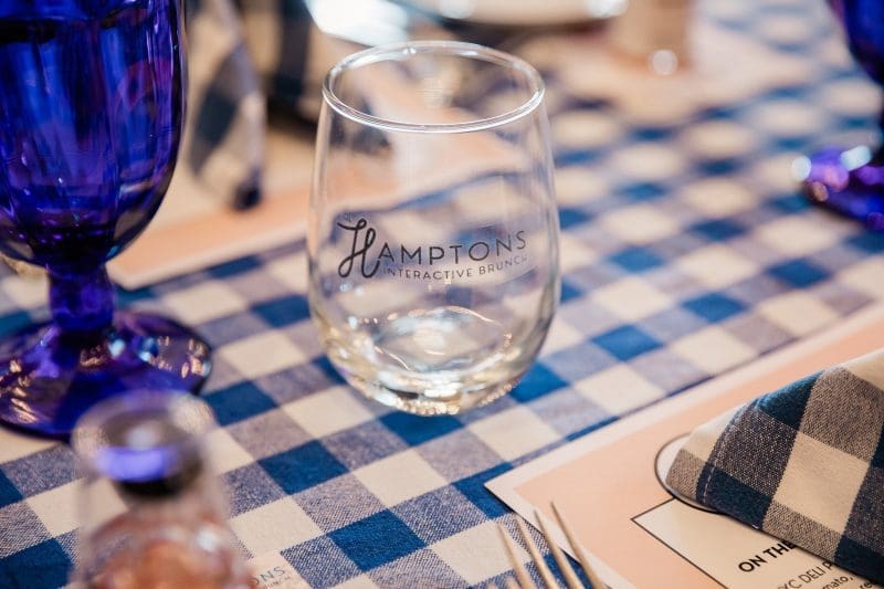 Hamptons Interactive Brunch glass