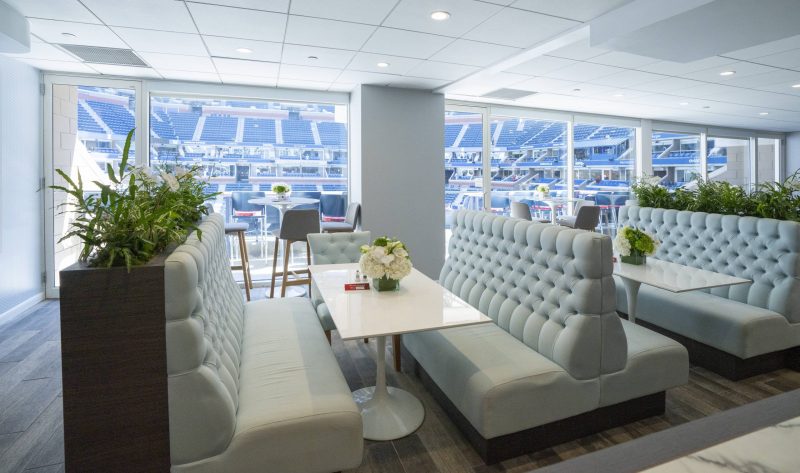 US Open Emirates Suite 2022 interior booths