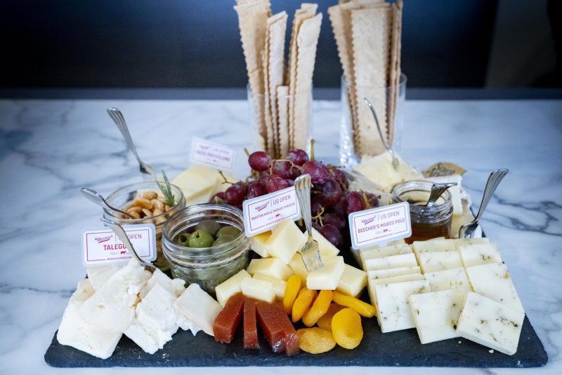 cheese board plate at buffet spread luxury cuisine