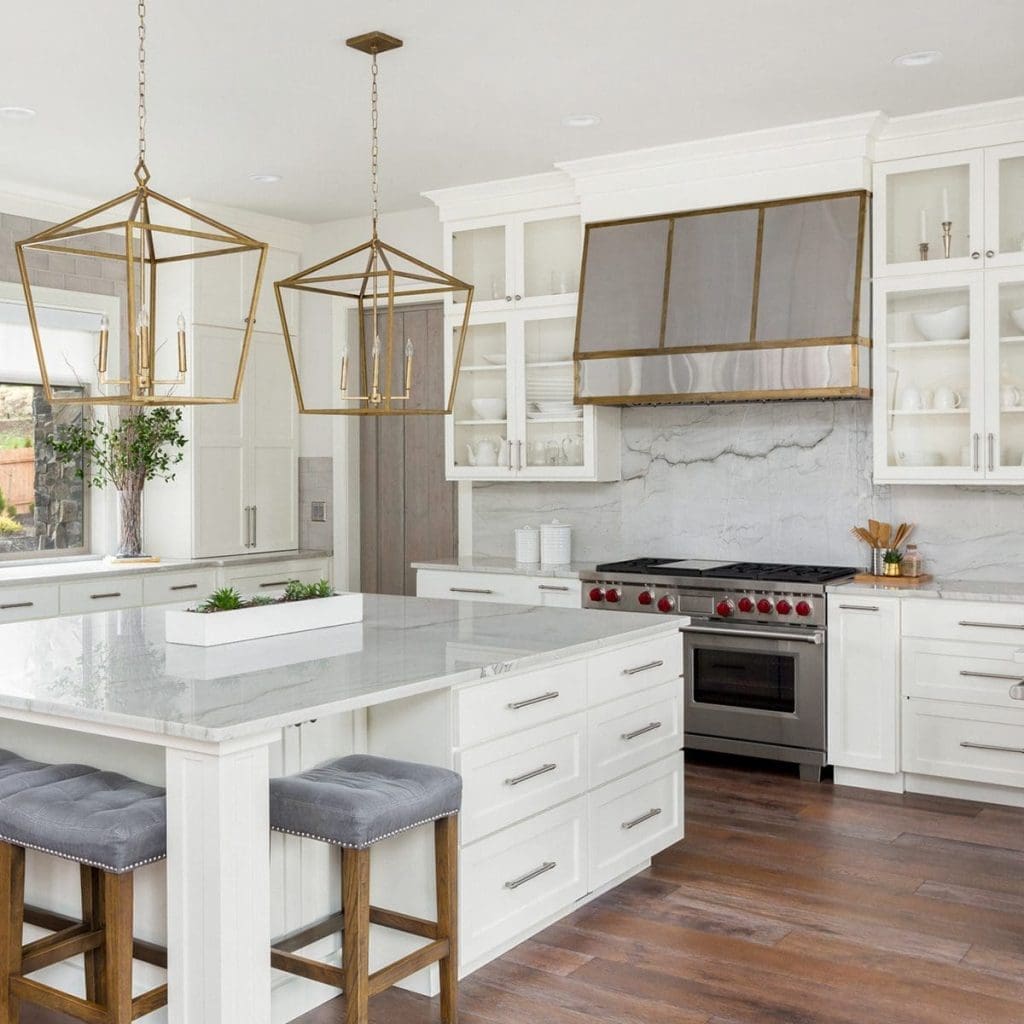 beautiful kitchen interior white wood floor