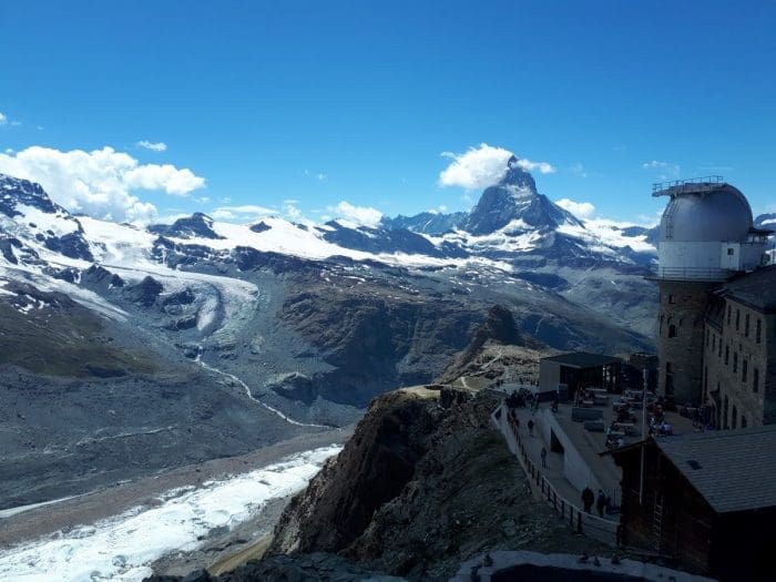 3100 Kulm Hotel at Gornergrat with Matterhorn and Gorner Glacier -  Valais