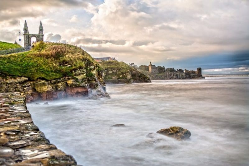 The Coast Line of St. Andrews in Scotland