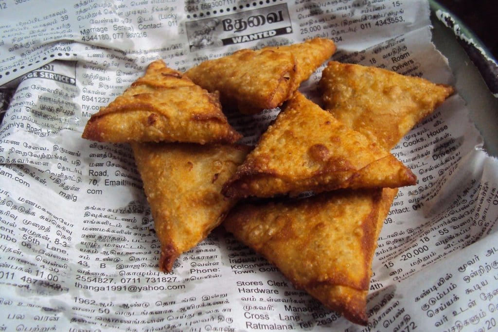 Samosas in Sri Lanka