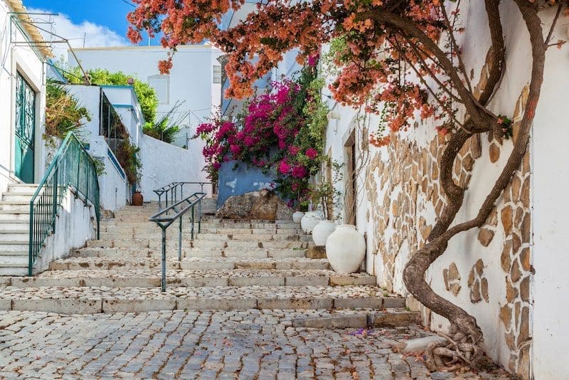 Ancient street village Estoi Portugal