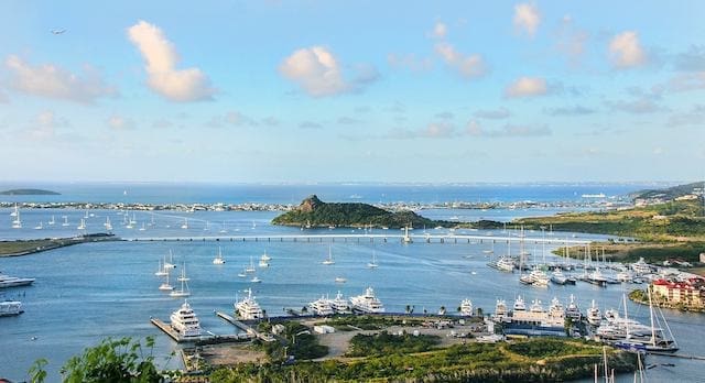 Causeway Bridge with a View of Anguilla in Background