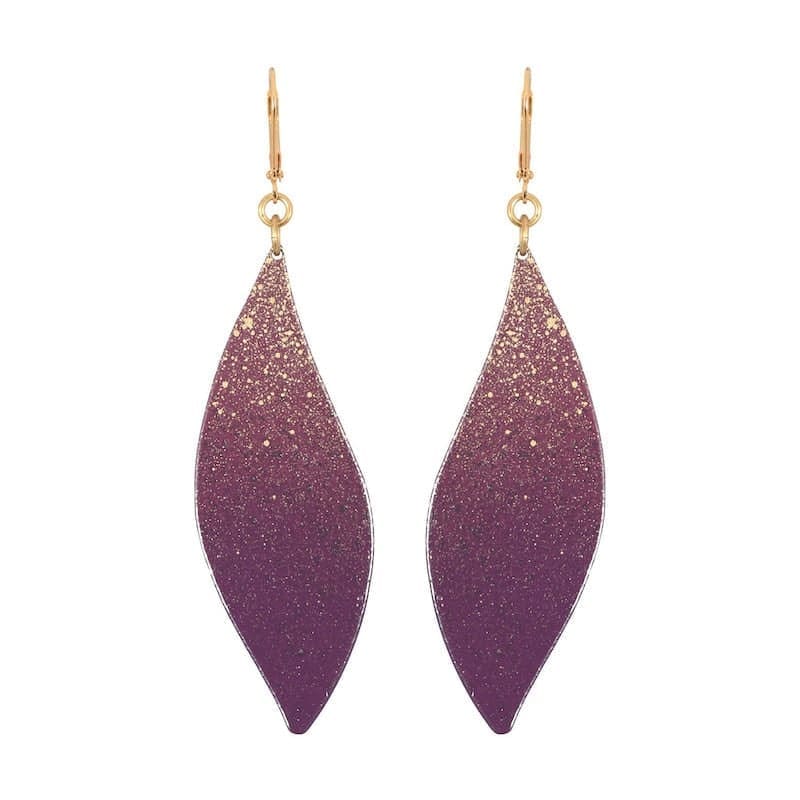 we dream in colour plum tilde earrings