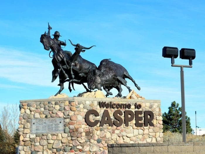 Welcome to Casper Wyoming landmark