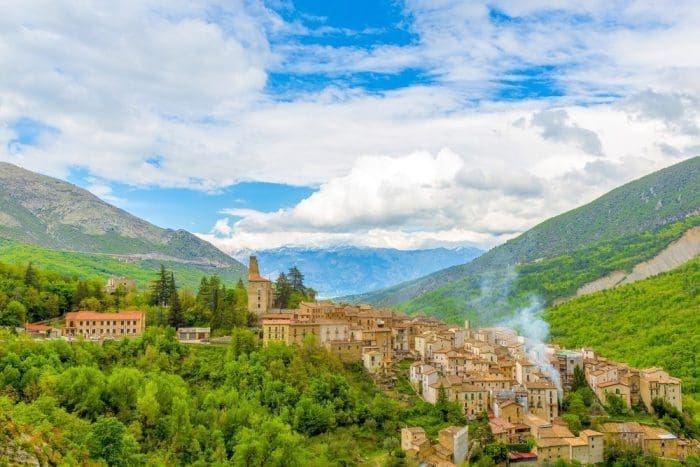 Anversa degli Abruzzi in the mountains Abruzzo, Italy