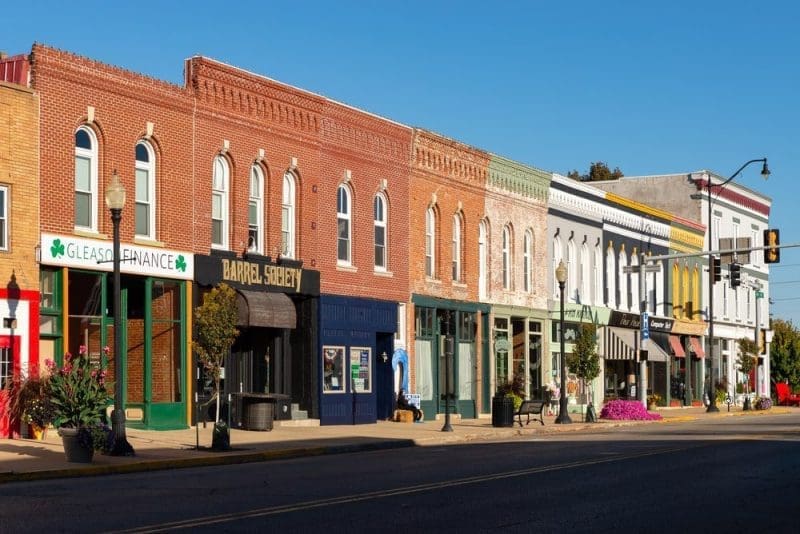 Street in Princeton, Illinois