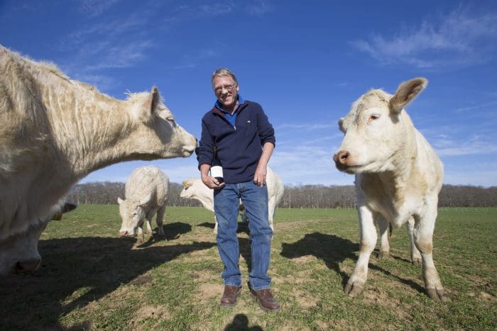 Russ w cows photo randee daddona McCall Wines