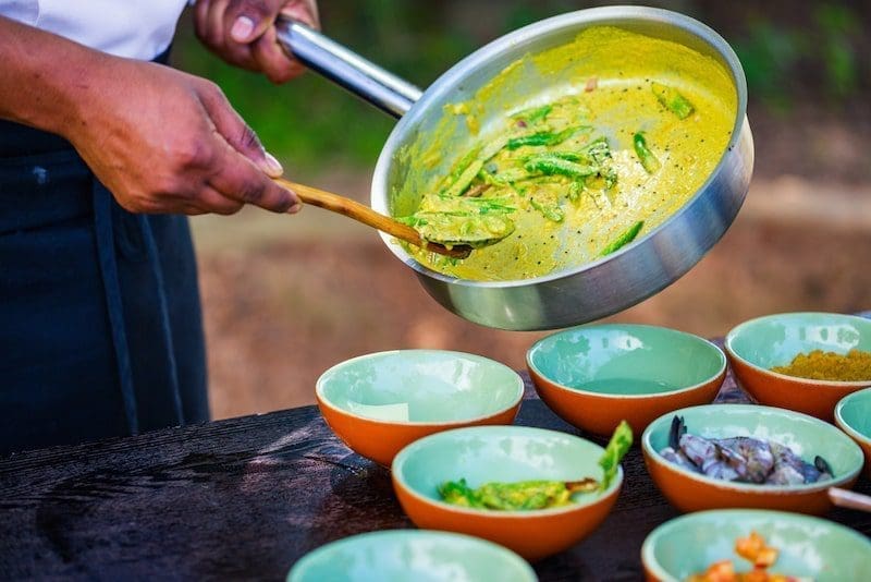 Sri lankan cuisine cooking dish