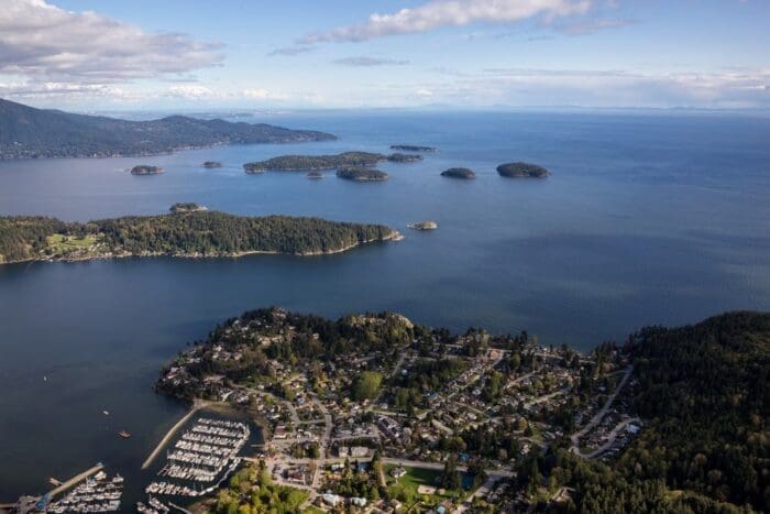 Gibsons, Keats Island, Pasley Island, and Bowen Island