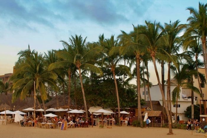 tranquil beach resort in Mexico