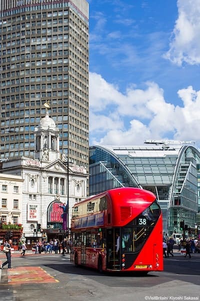 victoria coach station london blue sky