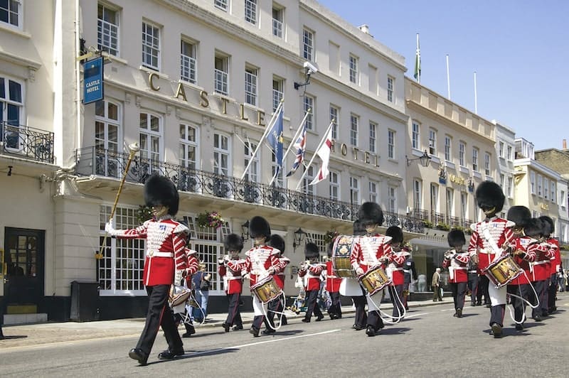 Castle Hotel changing of the guard