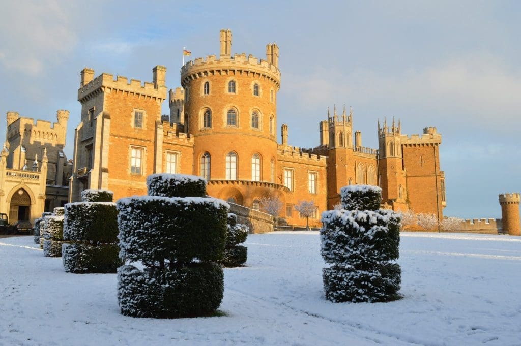 Belvoir Castle snow winter