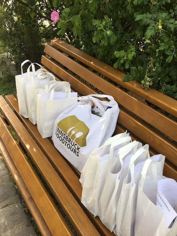 Innsbruck Food Tours leftover bags