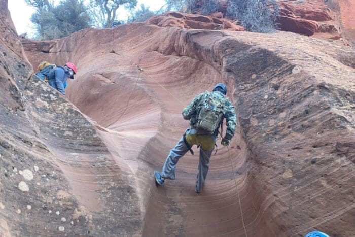 Canyon hiking