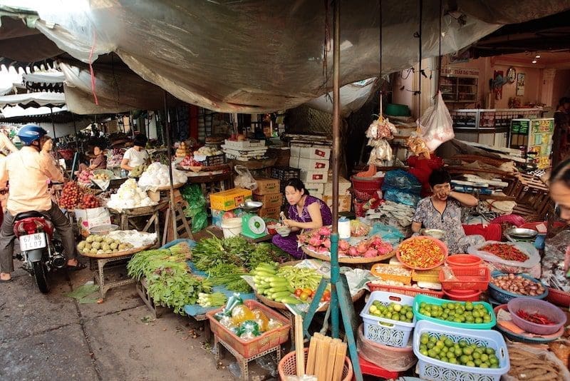 Street Market in Vietnam