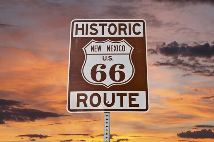 Route 66 sign New Mexico
