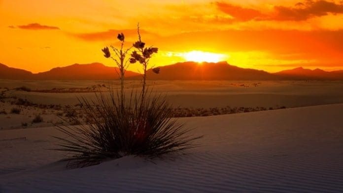 White Sands National Monument Sunset, New Mexico