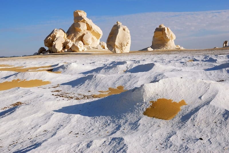 White desert landscape Egypt