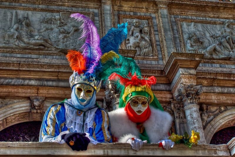 Venice carnival masks