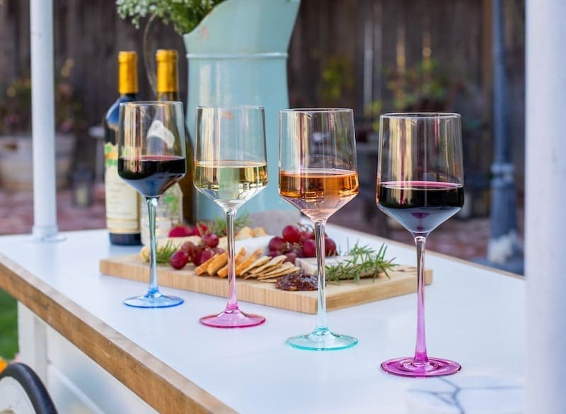 Byrdeen wine glasses lifestyle