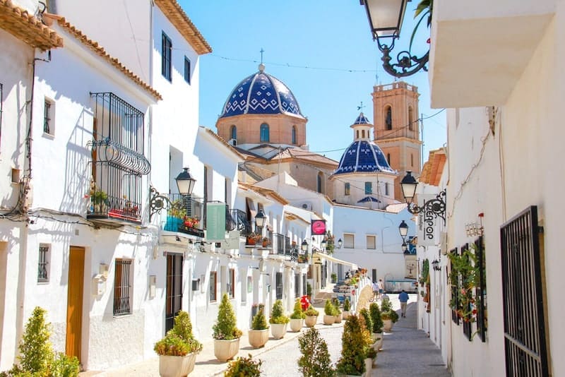 The old white town Altea on Costa Blanca, Spain