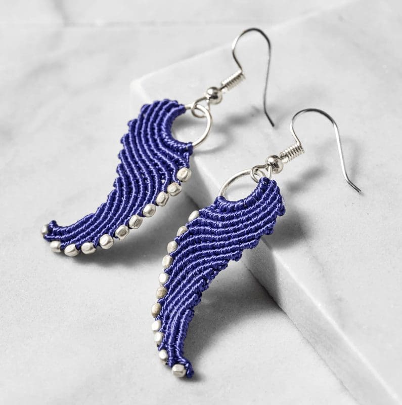 Take Flight Macrame Earrings