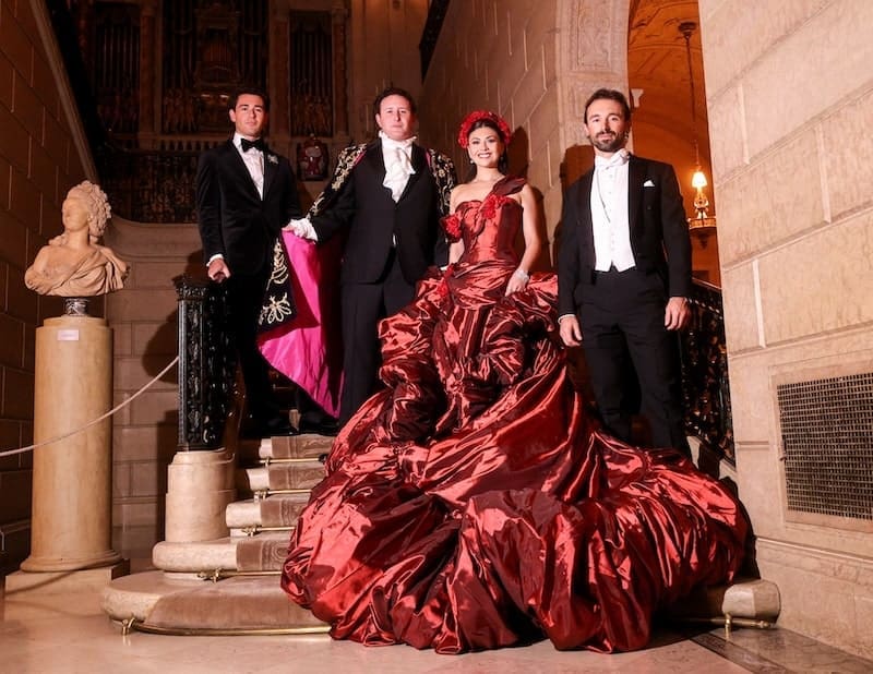 Daniel Goldstein, Benefit Chairs Alexander Hankin and Bosilika An, and Adolphus Busch; photo:Matteo Prandoni/BFA.com