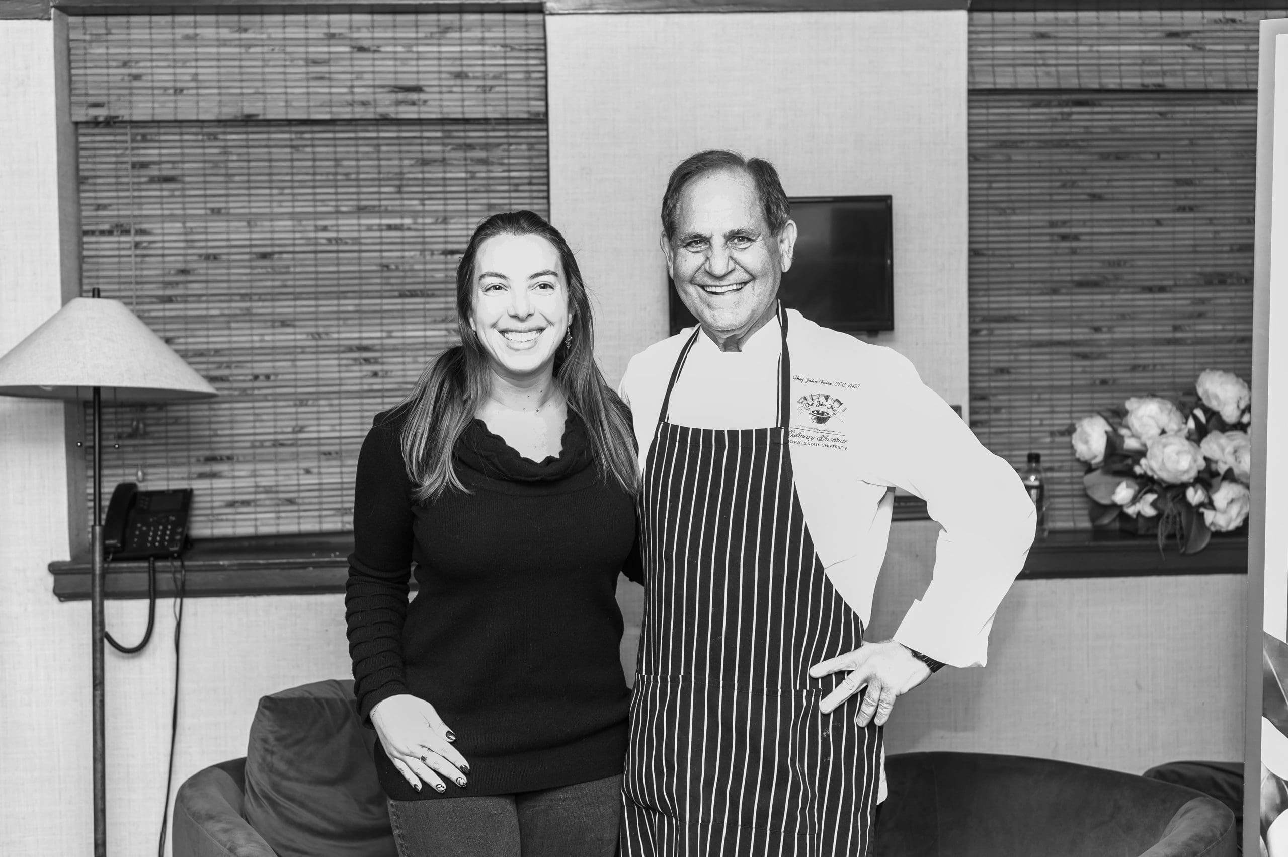 Vanessa Gordon and Chef John Folse